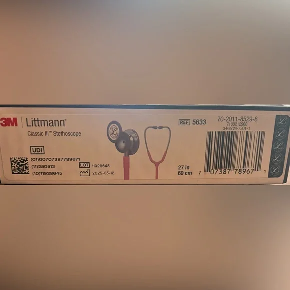 New! 3M Littmann Classic III Pink Stethoscope - Picture 3 of 6